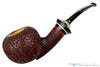 Blue Room Briars is proud to present this Joseph Skoda Pipe Cracked Shell Bent Apple with Brindle and Ivorite