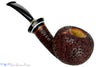 Blue Room Briars is proud to present this Joseph Skoda Pipe Cracked Shell Bent Apple with Brindle and Ivorite