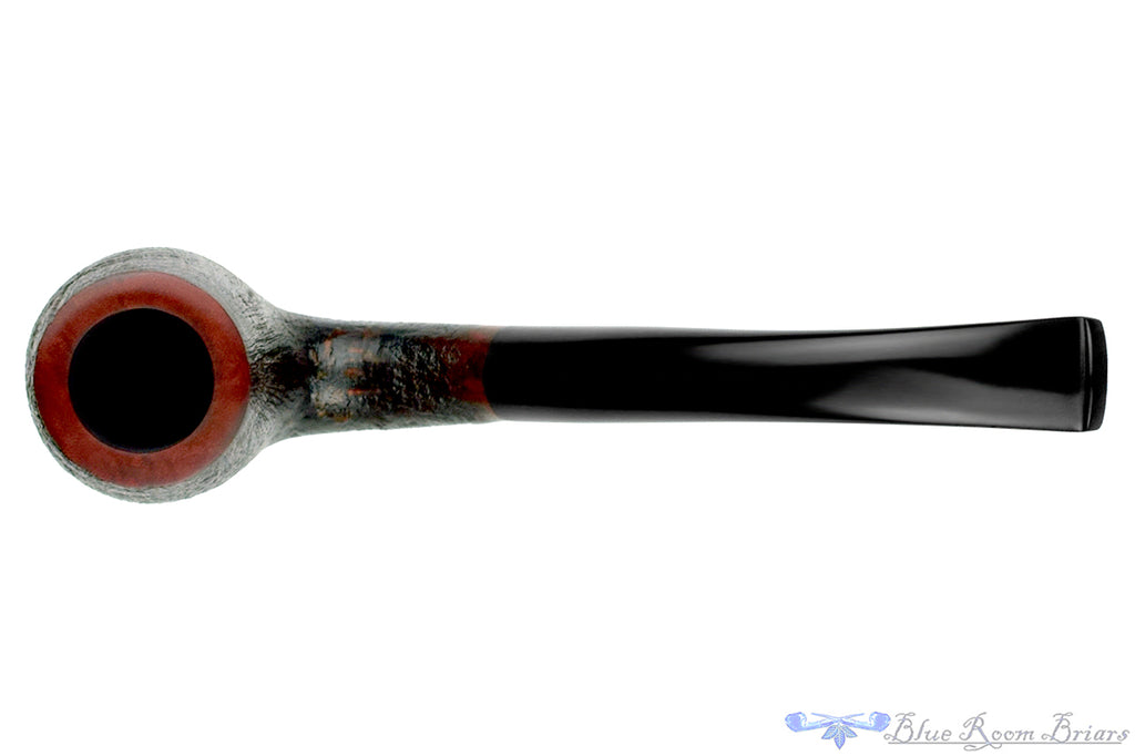 Blue Room Briars is proud to present this Merchant Service Pipe "1935" Sandblast Bent Billiard