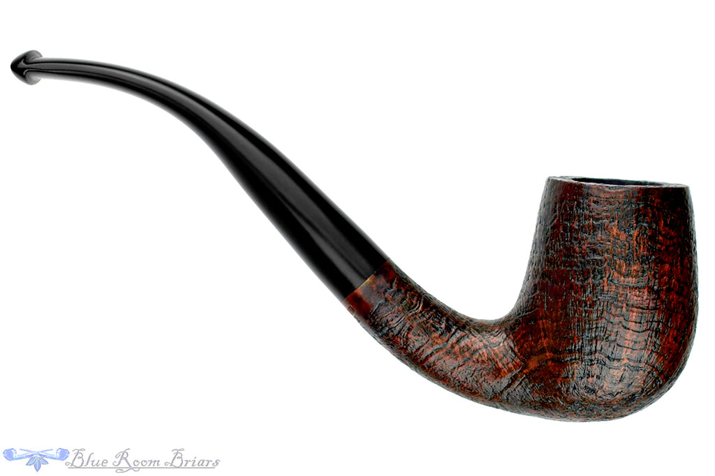 Blue Room Briars is proud to present this Merchant Service Pipe "1935" Sandblast Bent Billiard