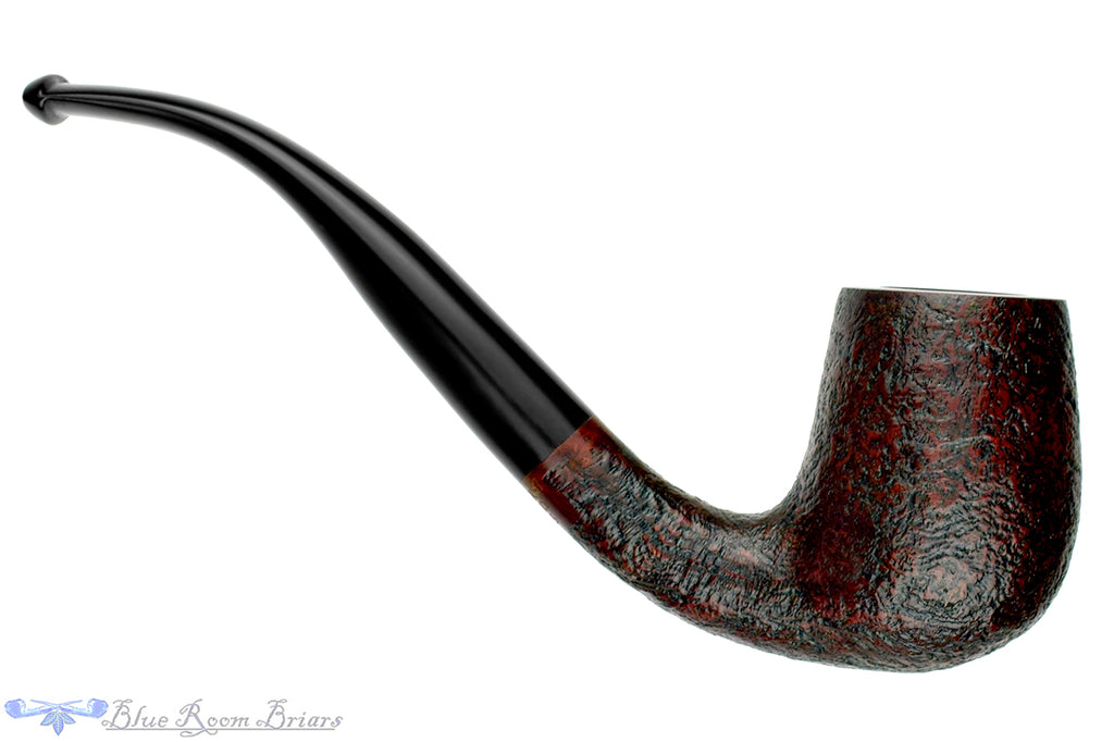 Blue Room Briars is proud to present this Merchant Service Pipe "1935" Sandblast Bent Billiard