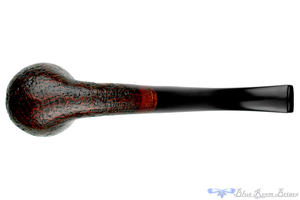 Blue Room Briars is proud to present this Merchant Service Pipe "1935" Sandblast Bent Billiard