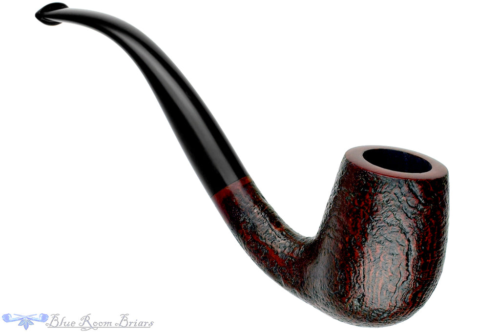 Blue Room Briars is proud to present this Merchant Service Pipe "1935" Sandblast Bent Billiard