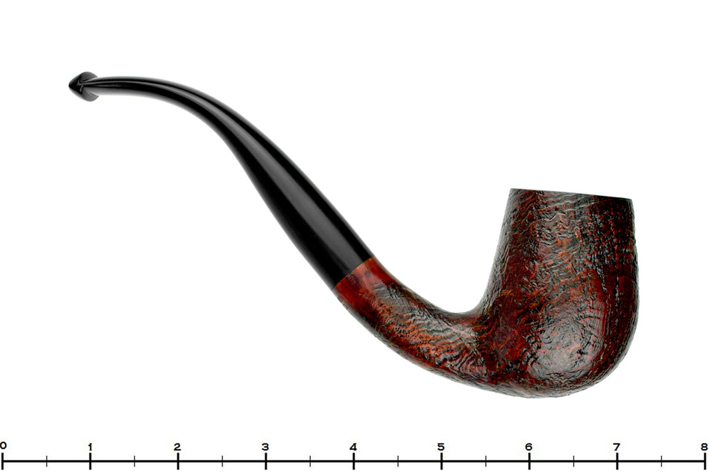 Blue Room Briars is proud to present this Merchant Service Pipe "1935" Sandblast Bent Billiard