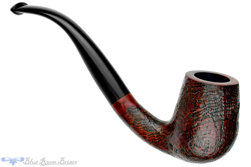 Blue Room Briars is proud to present this Merchant Service Pipe "1935" Sandblast Bent Billiard