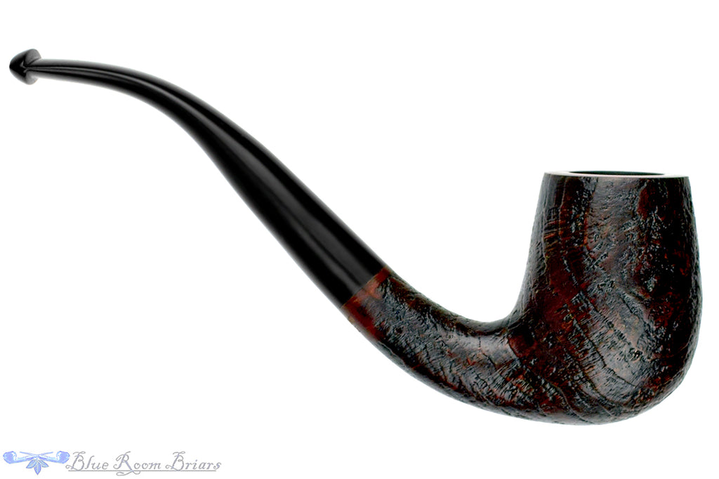 Blue Room Briars is proud to present this Merchant Service Pipe "1935" Sandblast Bent Billiard