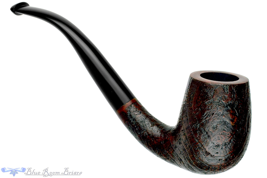 Blue Room Briars is proud to present this Merchant Service Pipe "1935" Sandblast Bent Billiard