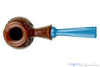 Blue Room Briars is proud to present this C Kent Joyce Pipe Spot Carved Egg with Plateau