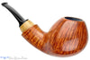 Blue Room Briars is proud to present this Jared Coles Pipe Bent Apple with Citrus Wood and 23K Gold Leaf