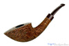 Blue Room Briars is proud to present this Andrea Gigliucci Pipe Bent Carved Tan Boat with Brindle