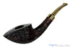 Blue Room Briars is proud to present this Andrea Gigliucci Pipe Bent Carved Black Dublin with Brindle