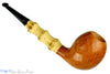 Charl Goussard Pipe Pear with Bamboo, Blue Room Briars, pear, smooth, straight grain, cross grain, birdseye, artisan pipe, new pipe, three knuckles, 3 knuckle bamboo, taper, tapered stem, straight pipe, sitter pipe, goussard pipes, south africa, cape town, production pipe, factory pipe, budget pipe, briar, briar pipe, tobacco pipe, wood pipe, wooden pipe, briar-pipe, smoking pipe, smoking hobby, ebonite, vulcanite, pipe stem, pipe mortise, stem, mortise, button, draft hole, grain, estate pipe, estate, refur