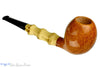 Charl Goussard Pipe Pear with Bamboo, Blue Room Briars, pear, smooth, straight grain, cross grain, birdseye, artisan pipe, new pipe, three knuckles, 3 knuckle bamboo, taper, tapered stem, straight pipe, sitter pipe, goussard pipes, south africa, cape town, production pipe, factory pipe, budget pipe, briar, briar pipe, tobacco pipe, wood pipe, wooden pipe, briar-pipe, smoking pipe, smoking hobby, ebonite, vulcanite, pipe stem, pipe mortise, stem, mortise, button, draft hole, grain, estate pipe, estate, refur