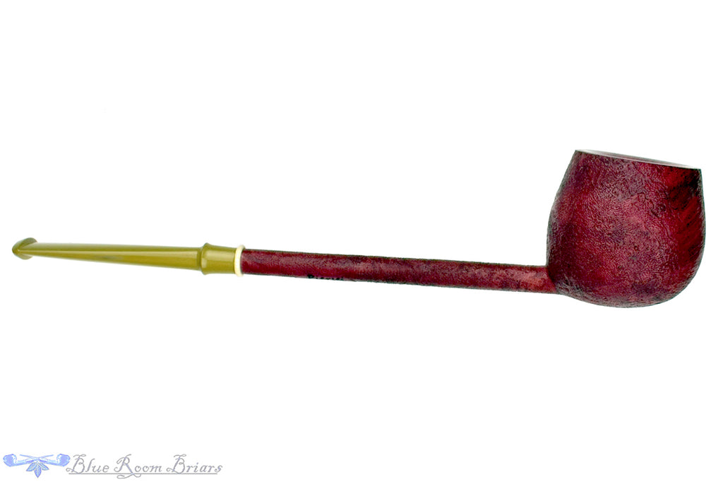 Blue Room Briars is proud to present this Scottie Piersel Pipe "Scottie" Sandblast Apple with Ivorite