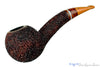 Blue Room Briars is Proud to Present this Dr. Bob Pipe Rusticated Hawkbill with Wood and Acrylic Insert