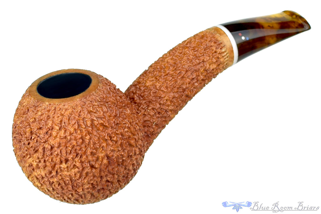 Blue Room Briars is Proud to Present this Dr. Bob Pipe Rusticated Hawkbill