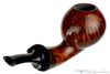 Blue Room Briars, Dirk Heinemann Pipe Smooth Danish Egg with Teardrop Shank, smooth, artisan pipe, handmade, bespoke pipe, straight grain, red finish, wood adornment, german, germany, danish, 