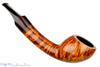 Blue Room Briars is proud to present this Benjamin Westerheide Pipe 1/8 Bent Tiger Striped Scoop