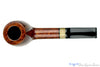 Blue Room Briars is proud to present this Jerry Crawford Pipe Smooth Billiard with Buffalo Horn