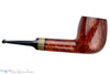 Blue Room Briars is proud to present this Jerry Crawford Pipe Smooth Billiard with Buffalo Horn