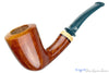 Blue Room Briars is proud to present this Bill Walther Pipe Bent Straight Grain Dublin with Boxwood and Brindle