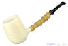 Blue Room Briars is proud to present this Nate King Pipe 551-19 Block Meerschaum Bamboo Billiard