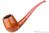 Blue Room Briars is proud to present this Nate King Pipe 510-19 Mid Contrast Smooth Bent Billiard