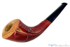 Blue Room Briars is proud to present this Alexa Pipe by Dragomir Aleksic Olive Wood Carved Horn