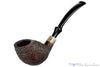 Blue Room Briars is proud to present this Doug Finlay Pipe Bent Sandblast Canted Egg with Acrylic