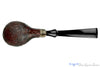 Blue Room Briars is proud to present this Doug Finlay Pipe Bent Sandblast Canted Egg with Acrylic